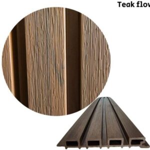 סרגל חיפוי דמוי עץ פולימרי שוכב לחיפוי חוץ 20 ס"מ